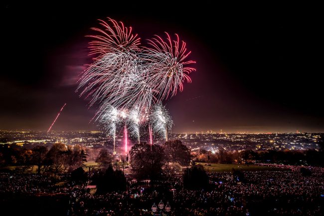Fireworks at Ally Pally