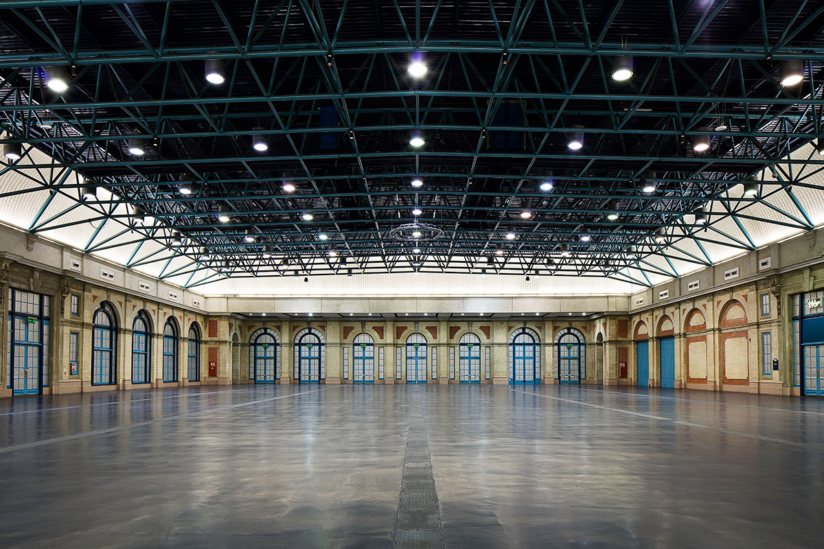 The West Hall empty in Alexandra Palace