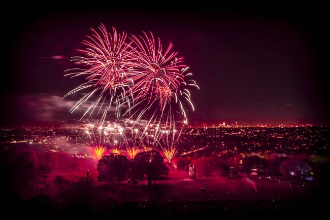 fireworks at ally pally