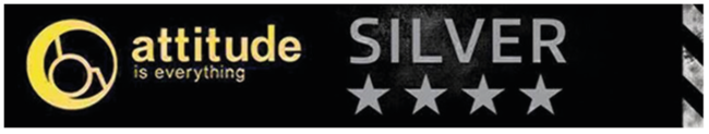 Attitude is everything. Silver award. 4 stars.