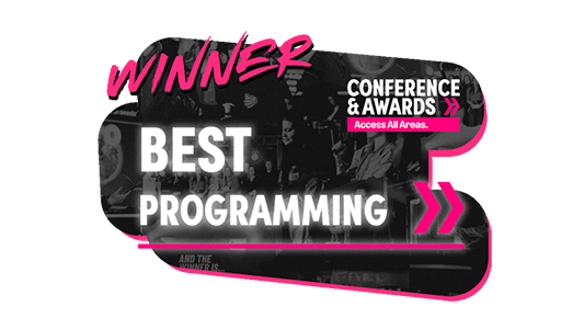 Best programming Winner 2024 at the Access All Areas awards